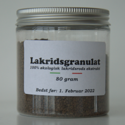 100% økologisk italiensk lakrids granulat