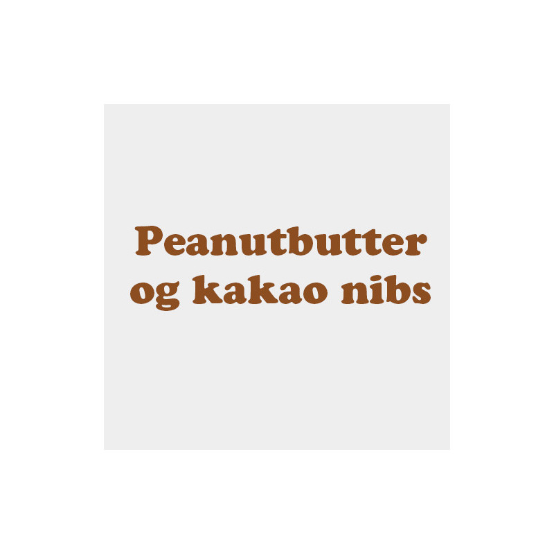 Peanutbutter og Kakao nibs