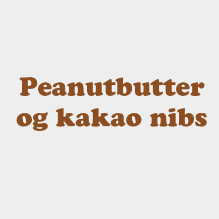 Peanutbutter og Kakao nibs